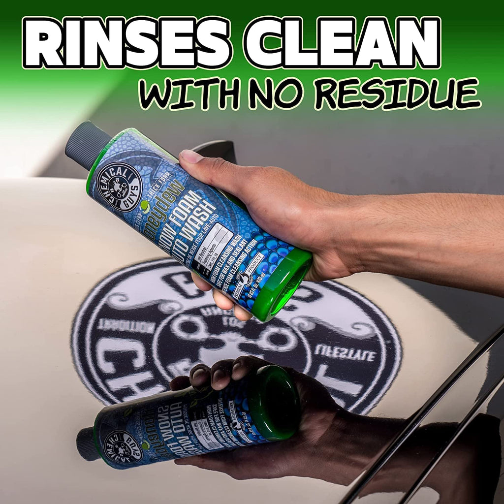 Chemical Guys Car Wash Kit 14-Pc Arsenal Builder - with Foam Blaster, Wash Bucket, Towels, Applicators, and 16 oz Soaps, Waxes, and Cleaners - Complete Car Detailing Gift Set, Works with Garden Hose
