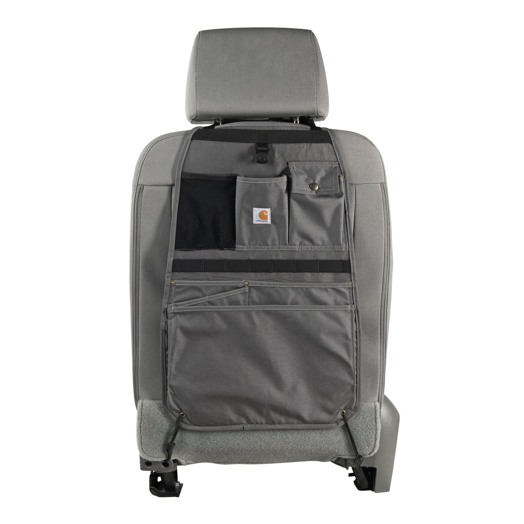 Carhartt Universal Nylon Duck Automotive Seat Back Organizer, Organization for Work and Kids, Gravel