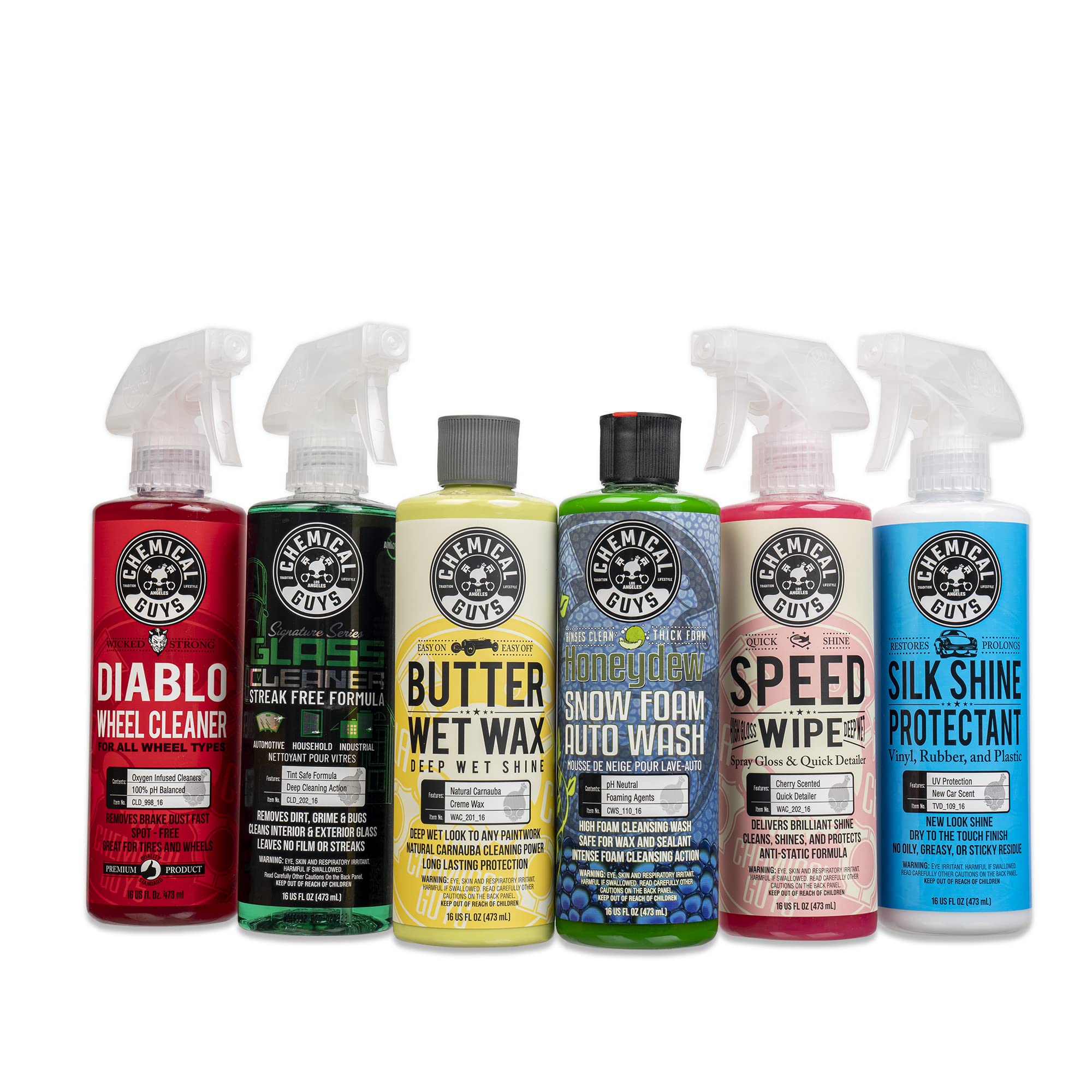 Chemical Guys Car Wash Kit 14-Pc Arsenal Builder - with Foam Blaster, Wash Bucket, Towels, Applicators, and 16 oz Soaps, Waxes, and Cleaners - Complete Car Detailing Gift Set, Works with Garden Hose
