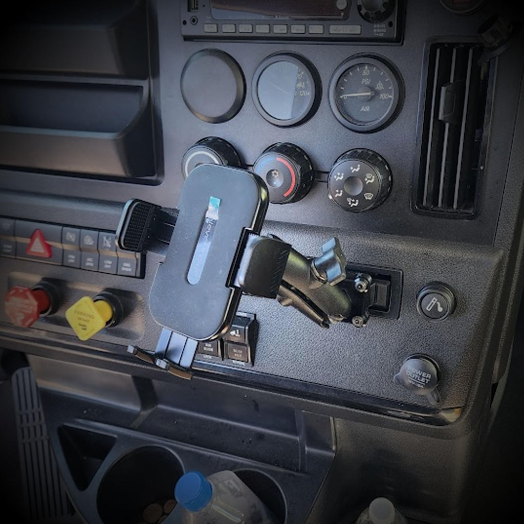 Smash Mount FL, Freightliner Cascadia Phone Holder Kit 2018-2026, 1 inch RAM Compatible Accessories Holder for Semi Truck (Phone Mount Kit