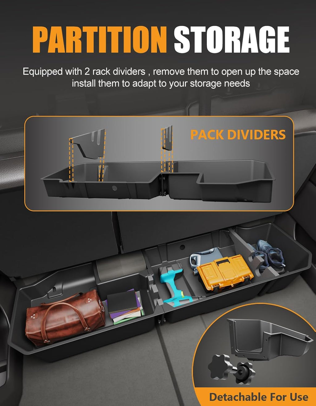 IronVault Center Console Organizer for Chevy Silverado & GMC Sierra (2019–2026)