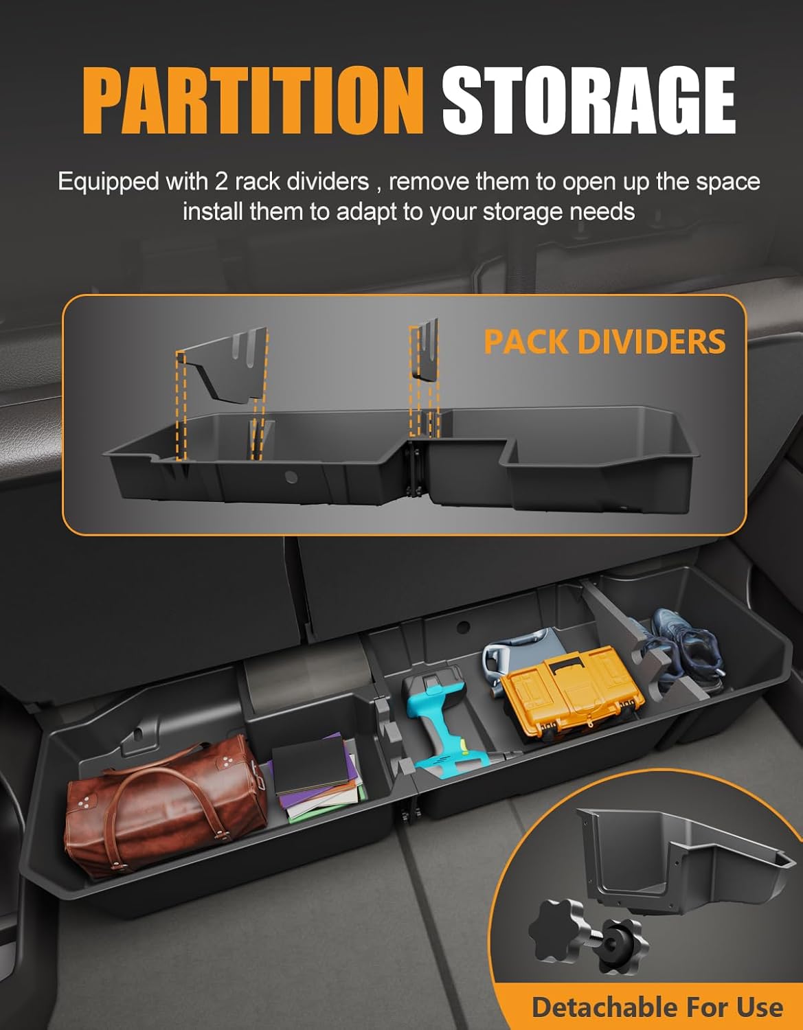 IronVault Center Console Organizer for Chevy Silverado & GMC Sierra (2019–2026)